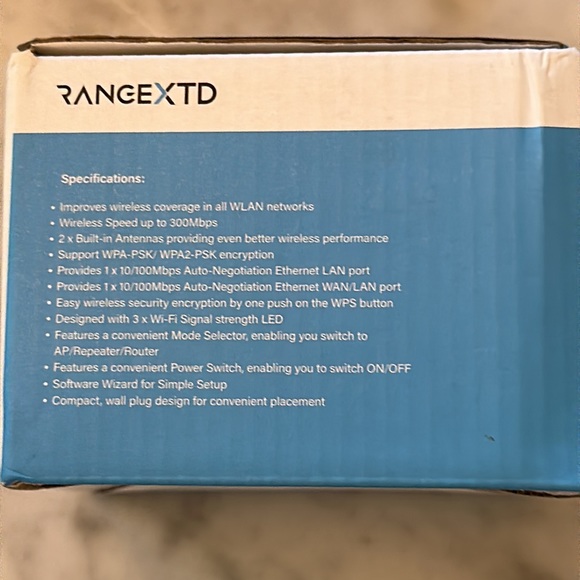 WiFi Range Extender, RANGEXTD. NEW IN BOX - Picture 2 of 5